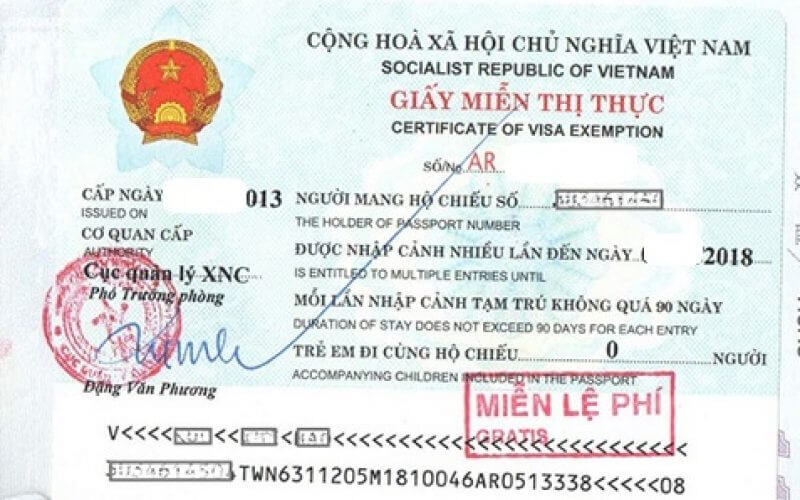Vietnam Visa Exemption 