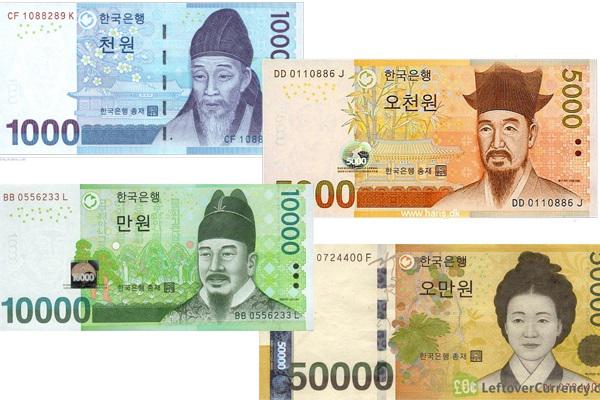 1000 won bằng bao nhiêu tiền Việt?
